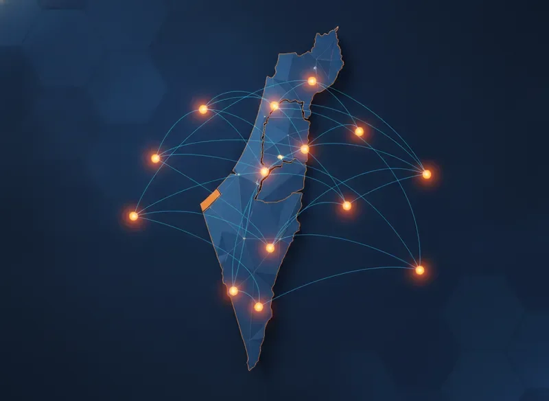 מפת שירות אזורי פריסה ארצית